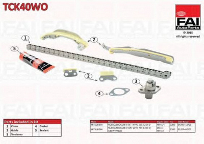 FAI AUTOPARTS tck40wo -  Комплект цепи привода распредвала